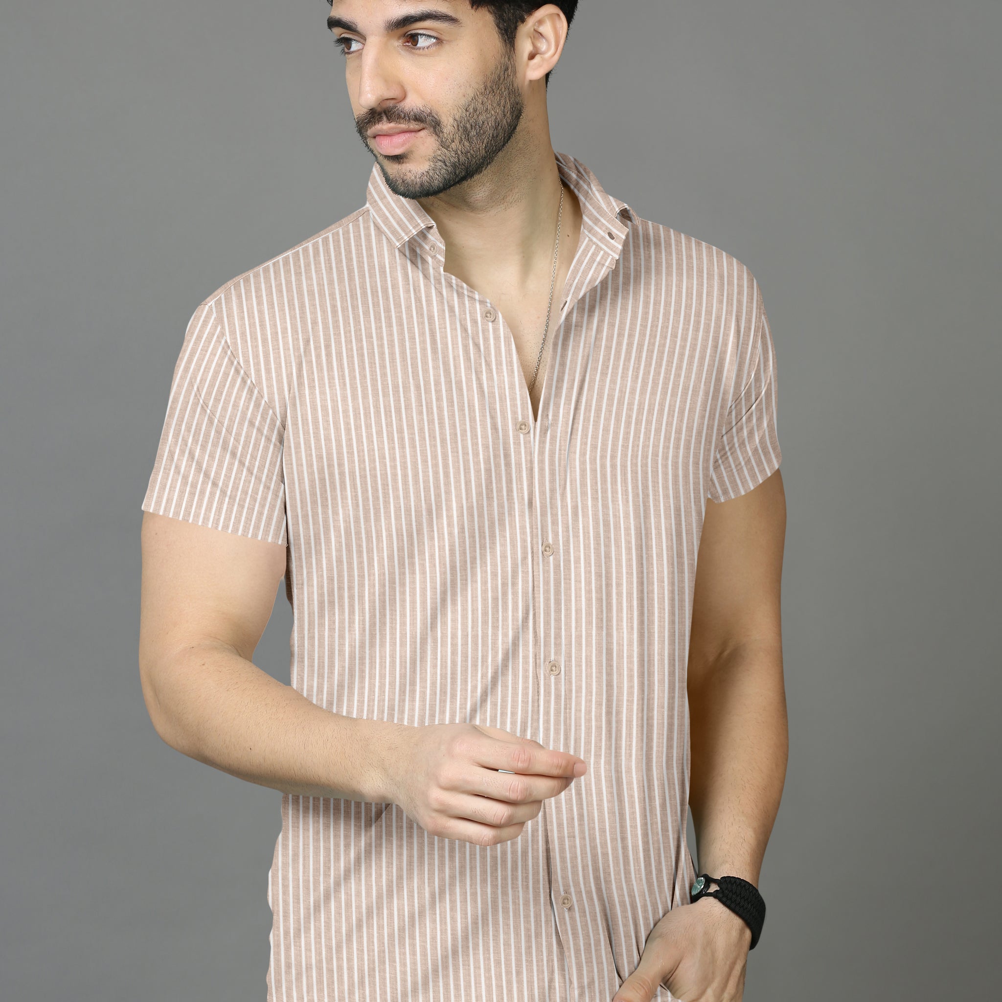 Brink Striped Premium Cotton Shirt