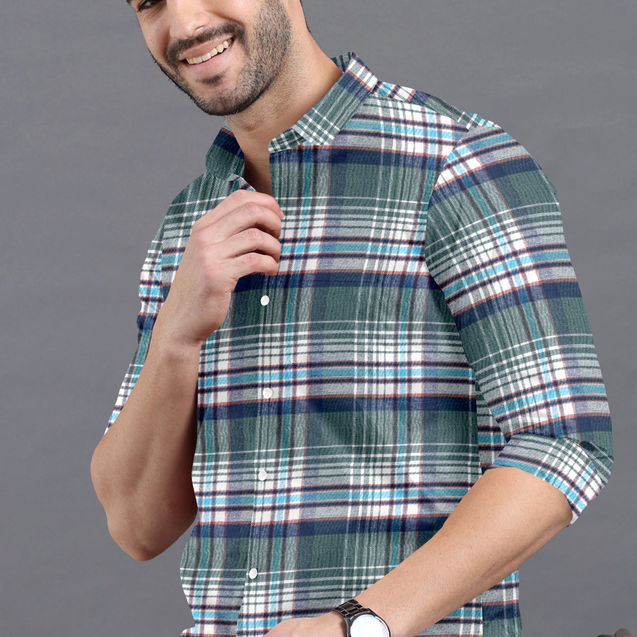 Refined Plaid Statement Shirt