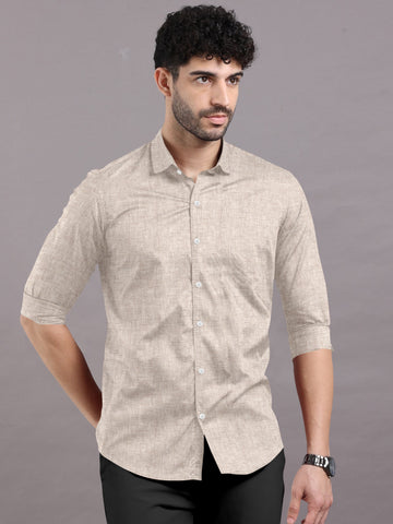 Grey Goose Solid Super Premium Cotton Shirt